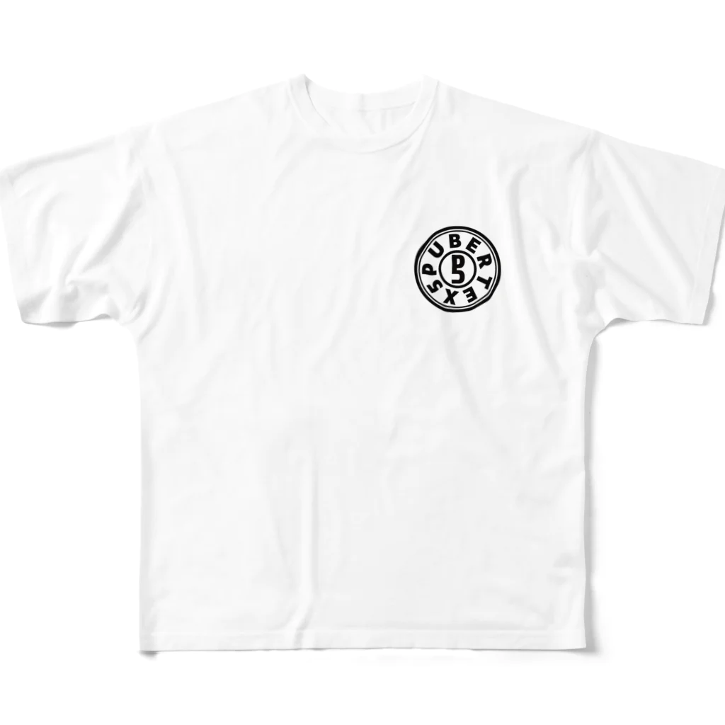 PUBERTEX5のPUBERTEX5 ロゴパーカ All-Over Print T-Shirt