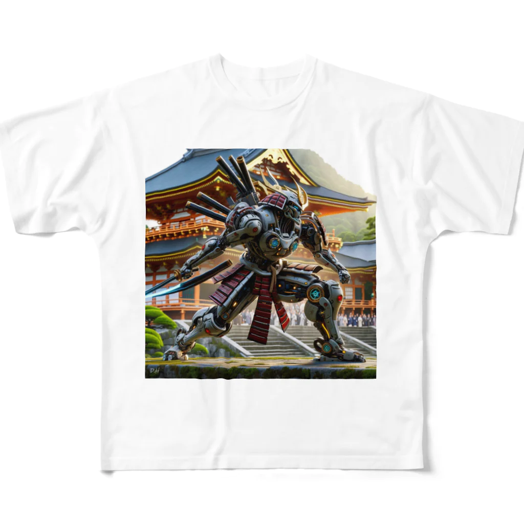 こまイヌ屋たちの十二神将バサラロボ All-Over Print T-Shirt