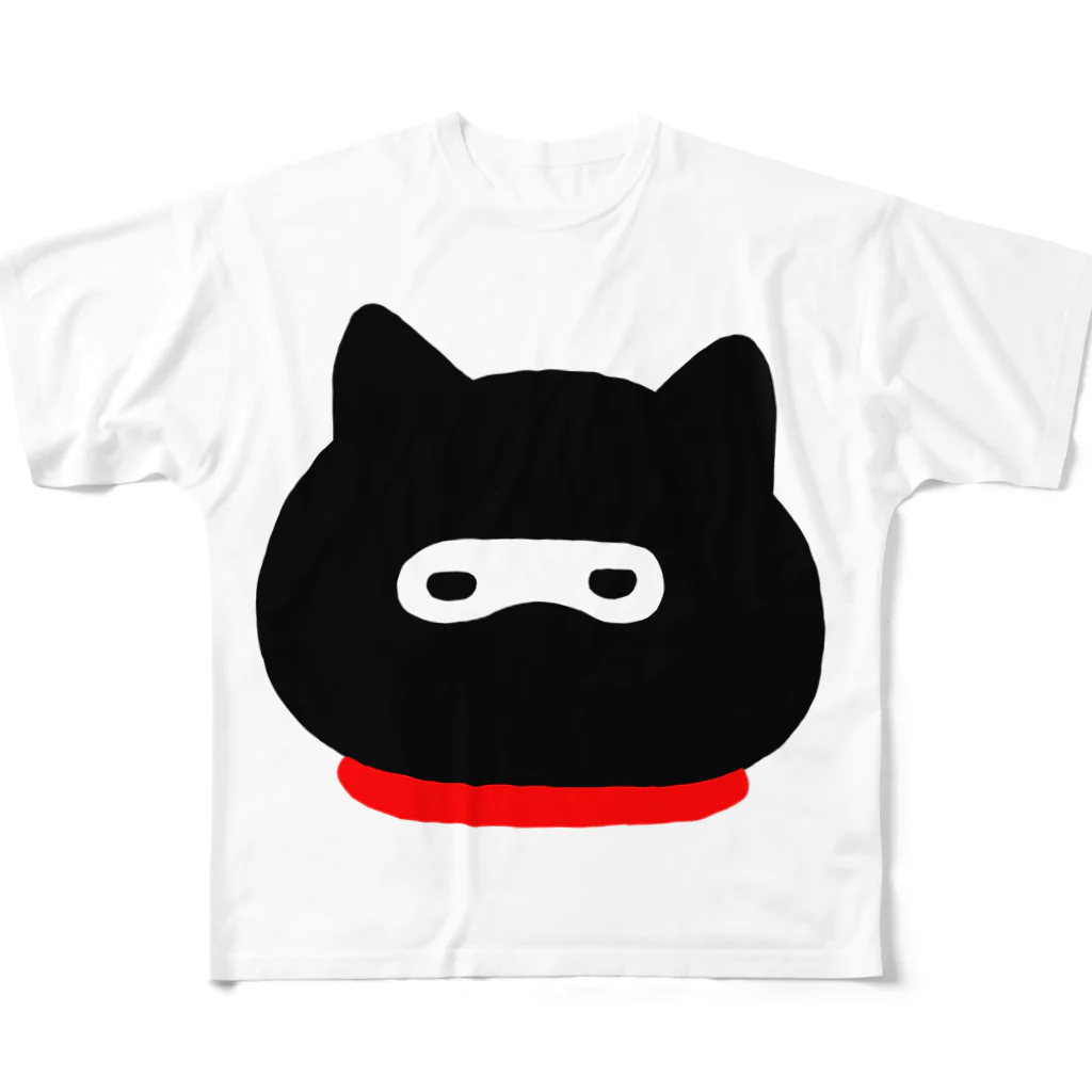 coki(コキ)の忍者ねこ フルグラフィックTシャツ