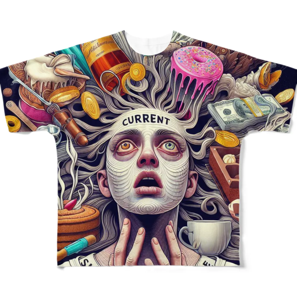 current sick desire？のcurrent sick desire-inori- All-Over Print T-Shirt