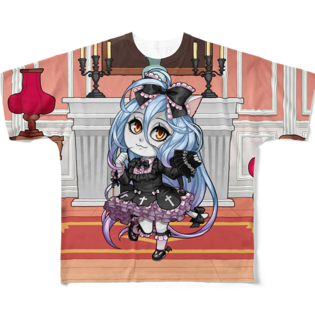 Gothestのゴスロリ(プレミアム) / Gothloli (Premium) フルグラフィックTシャツ