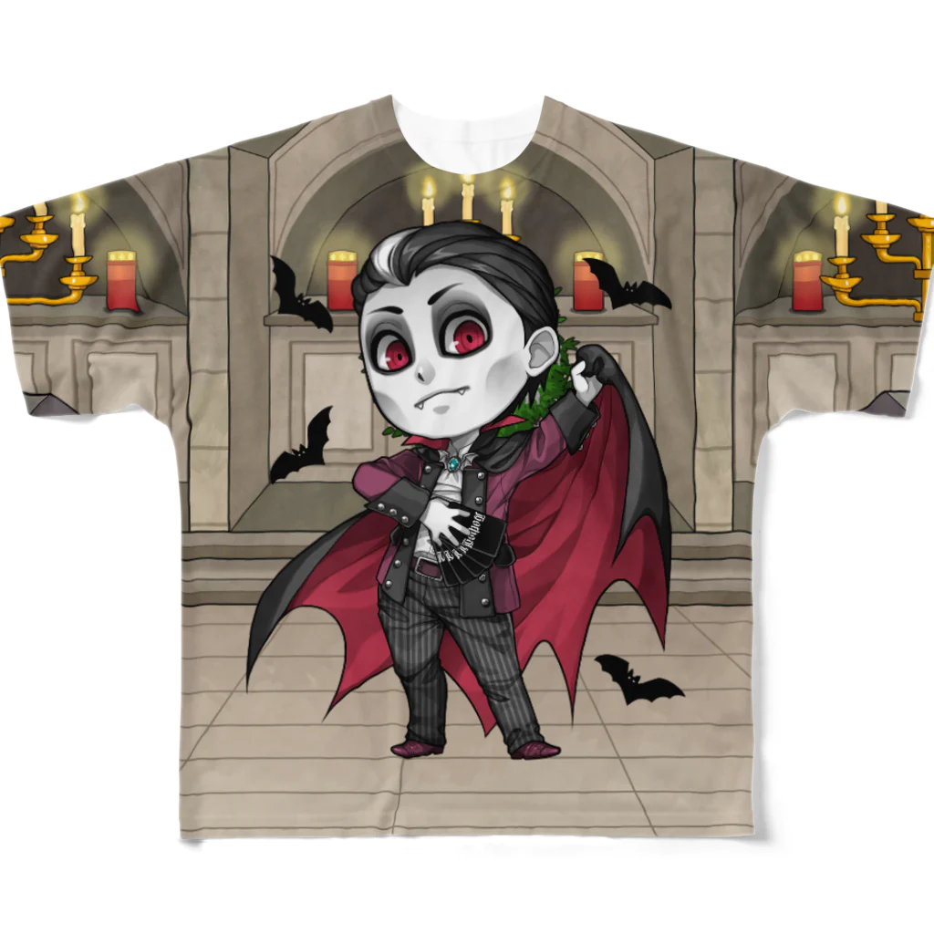 Gothestの吸血鬼(プレミアム) / Vampire (Premium) フルグラフィックTシャツ