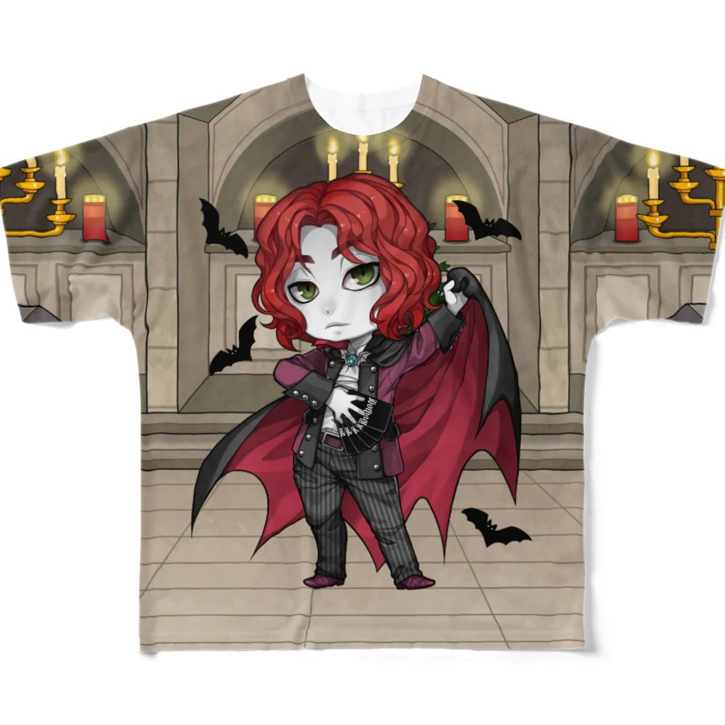 Gothestの吸血鬼アンドロ(プレミアム) / Vampire Andro (Premium) All-Over Print T-Shirt