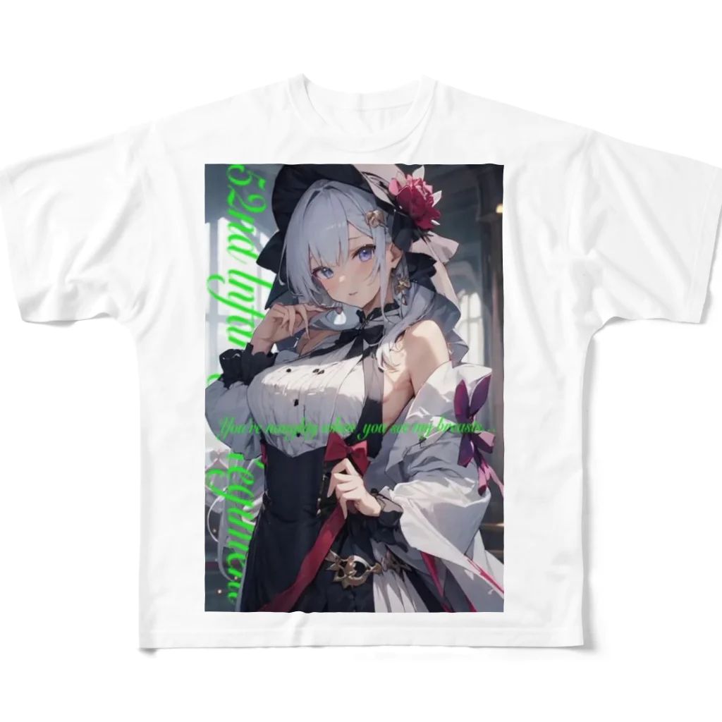 💕第52歩兵連隊💕の可愛い美少女 フルグラフィックTシャツ