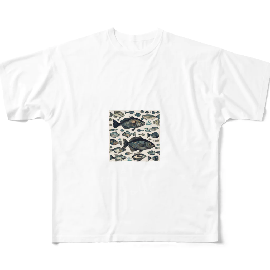 かずのこの魚グッズ All-Over Print T-Shirt