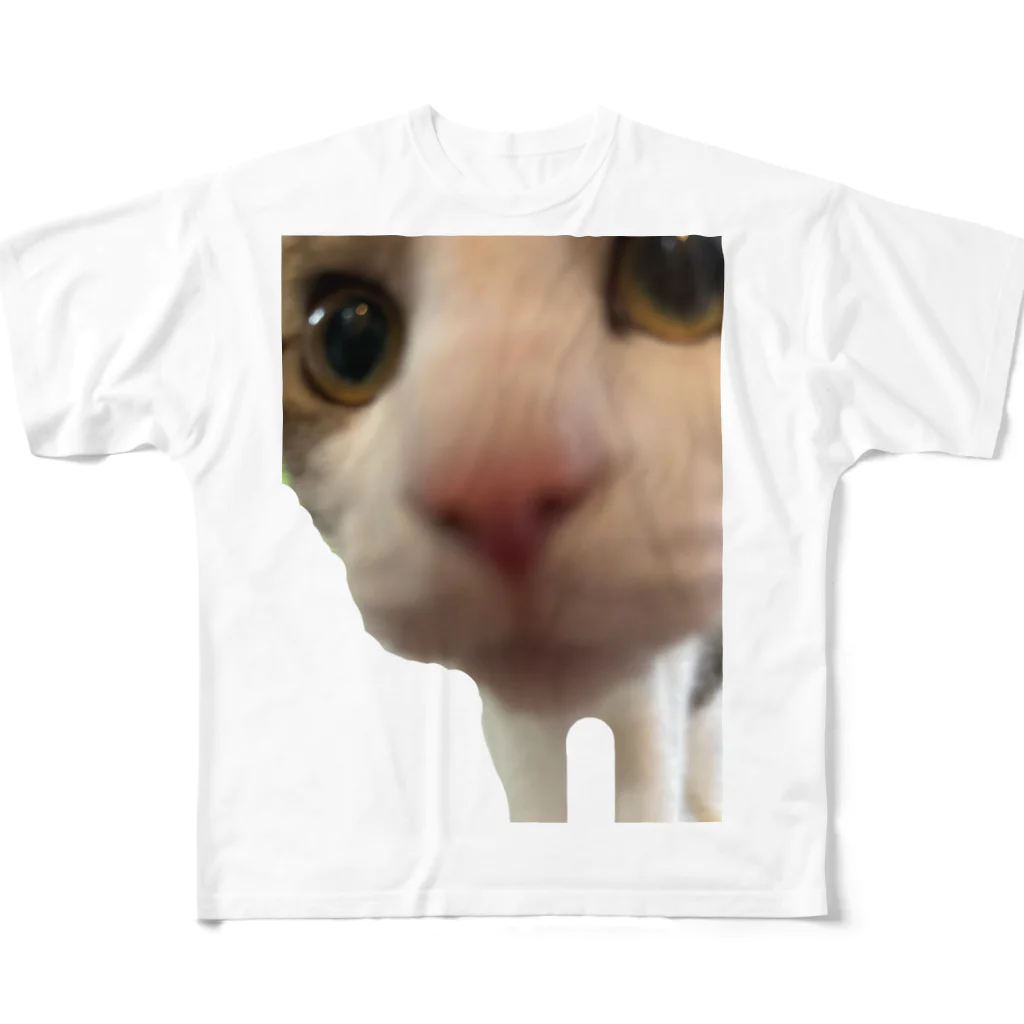 いやし猫　ふぁにーきゃっとのいやし猫　無限ちゃん フルグラフィックTシャツ