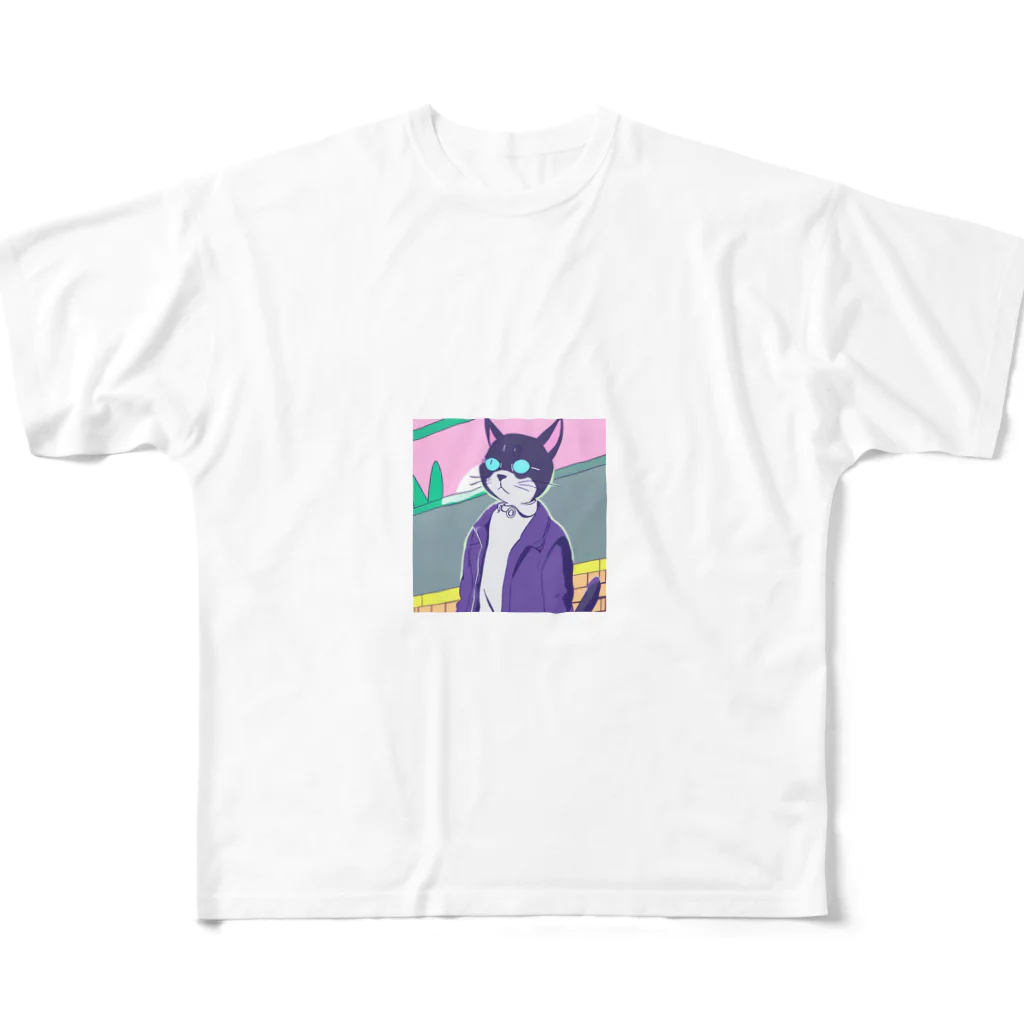 ブギーズのヌコ博士 All-Over Print T-Shirt