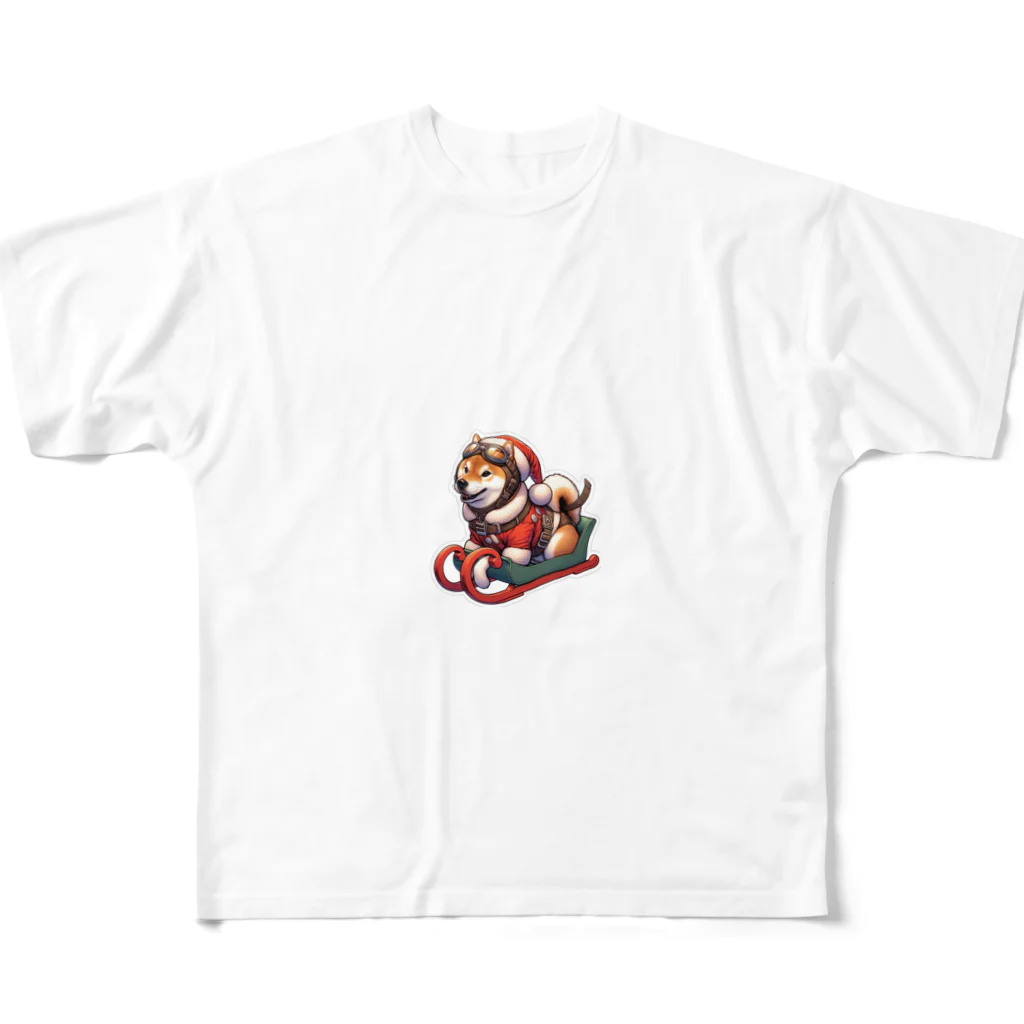 シバライダーロードの柴ライダーサンタ All-Over Print T-Shirt