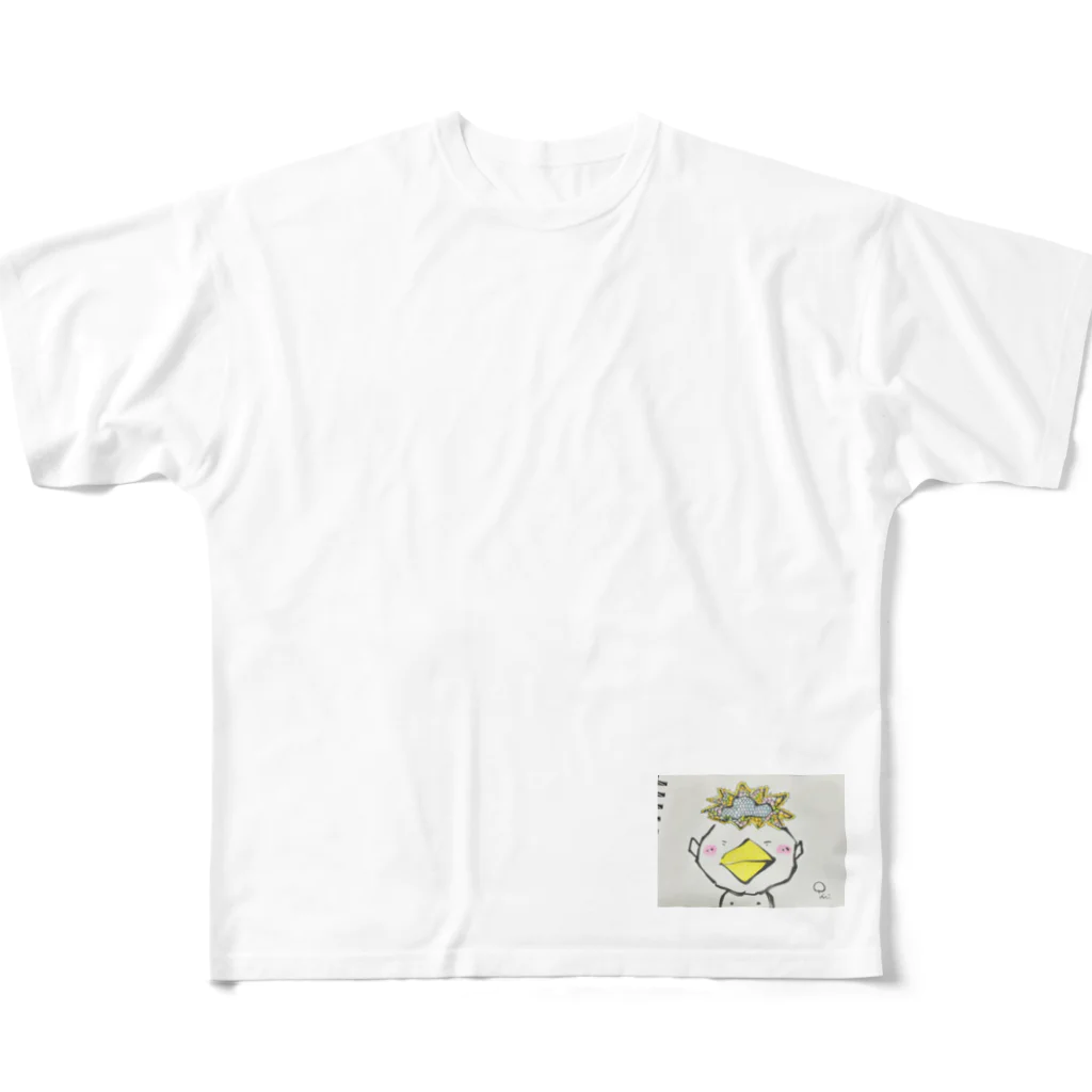 pillishopのカッパのキャシーくん フルグラフィックTシャツ