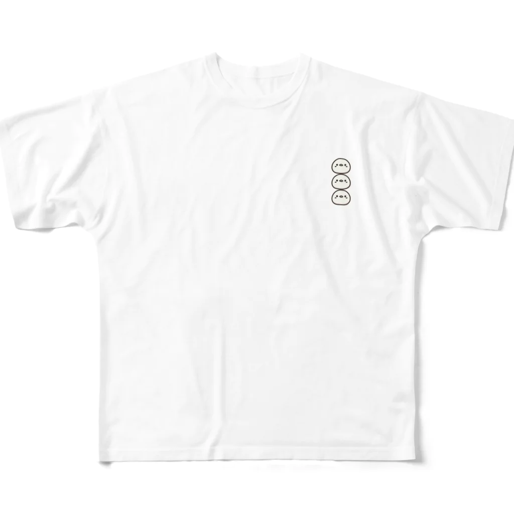 ぽっぽ🐣のひよこ家族 All-Over Print T-Shirt