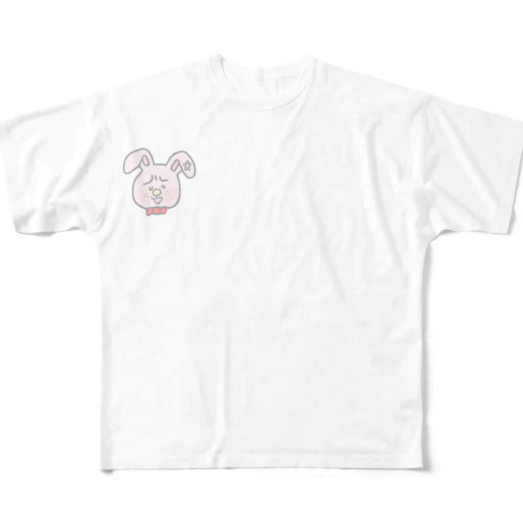 びーんずしょっぷのスターラビッツ All-Over Print T-Shirt