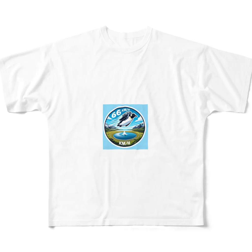 Emperor's FlightのFlying_penguin12 フルグラフィックTシャツ