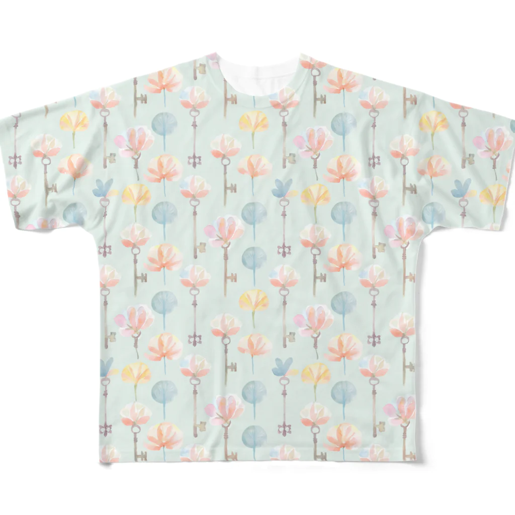 ctrlz-kobitoの秘密の花園 フルグラフィックTシャツ