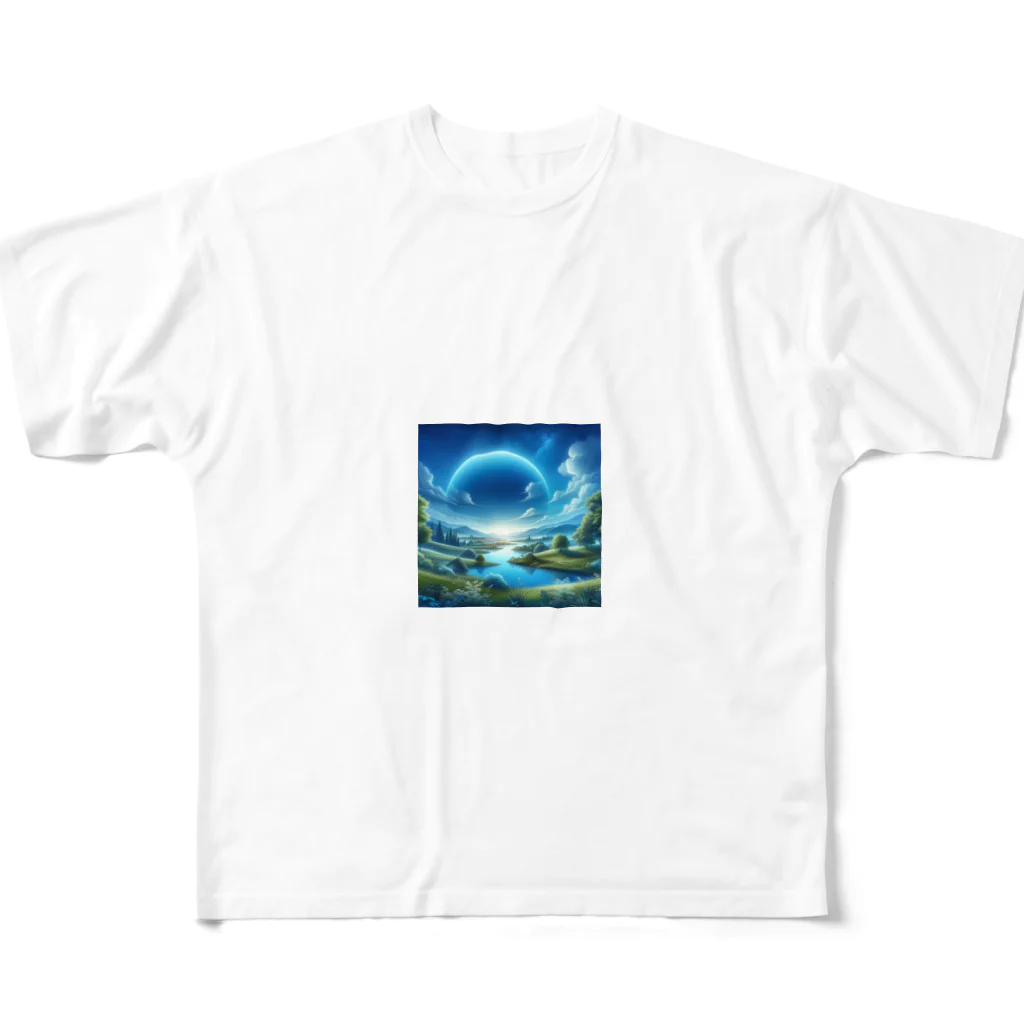 shigetomeのサファイア・スカイズ All-Over Print T-Shirt