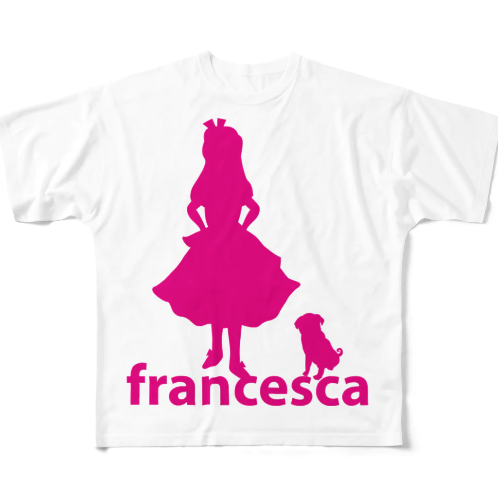 francesca_japanのfrancesca & alice フルグラフィックTシャツ