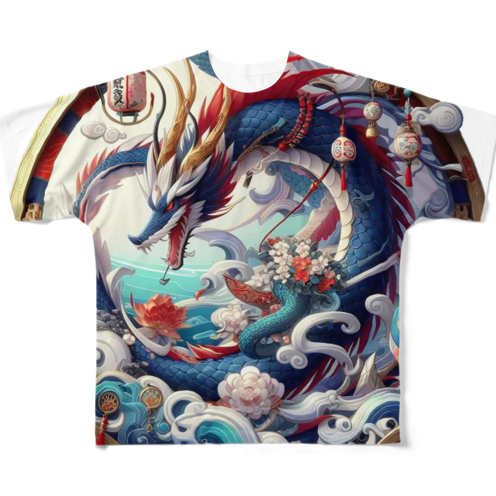 終わらない夢🌈の龍✨ フルグラフィックTシャツ