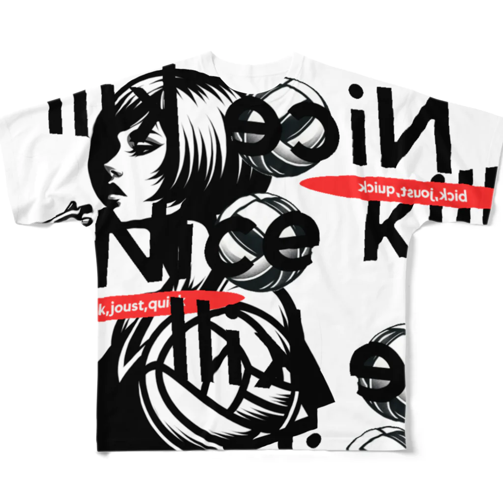 sa_ki_naのNiceレディー フルグラフィックTシャツ