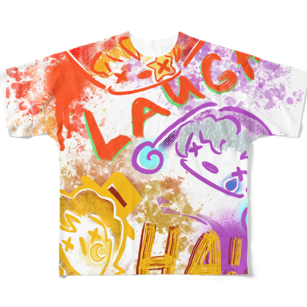 Studio L.O.LのStudio L.O.L【落書きピエロ】 フルグラフィックTシャツ