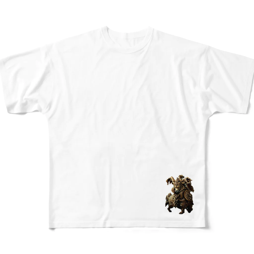 yayasuのキングオブライオン All-Over Print T-Shirt