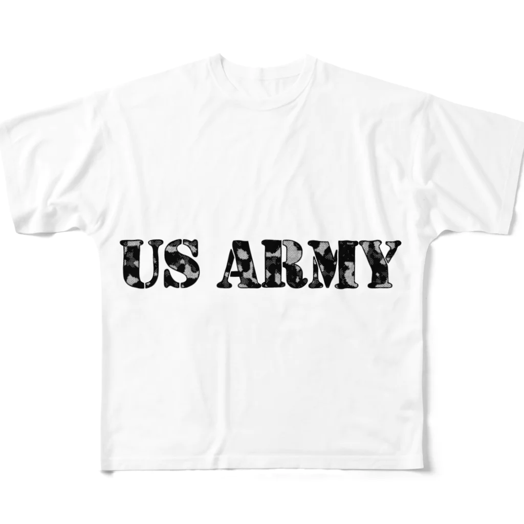 ミリタリー風ショップ　US CLUBのUS ARMY All-Over Print T-Shirt