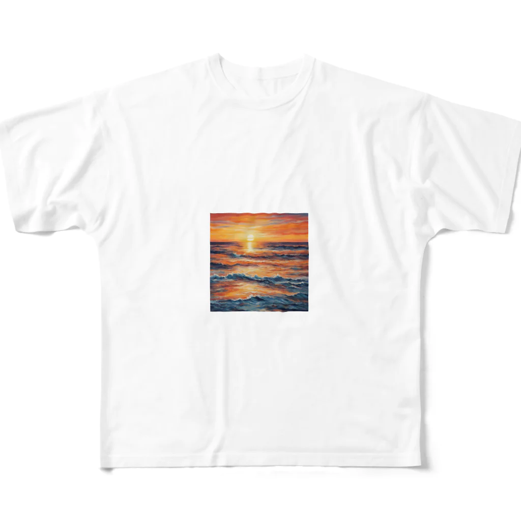 サンライズのサンライズ　海 All-Over Print T-Shirt