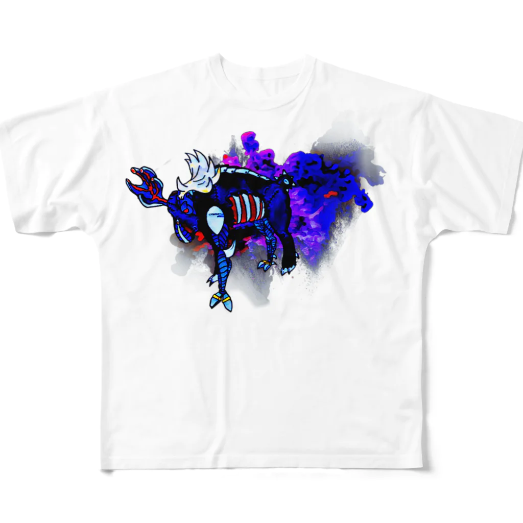 奇声のCYBERNETIC MOOSE All-Over Print T-Shirt