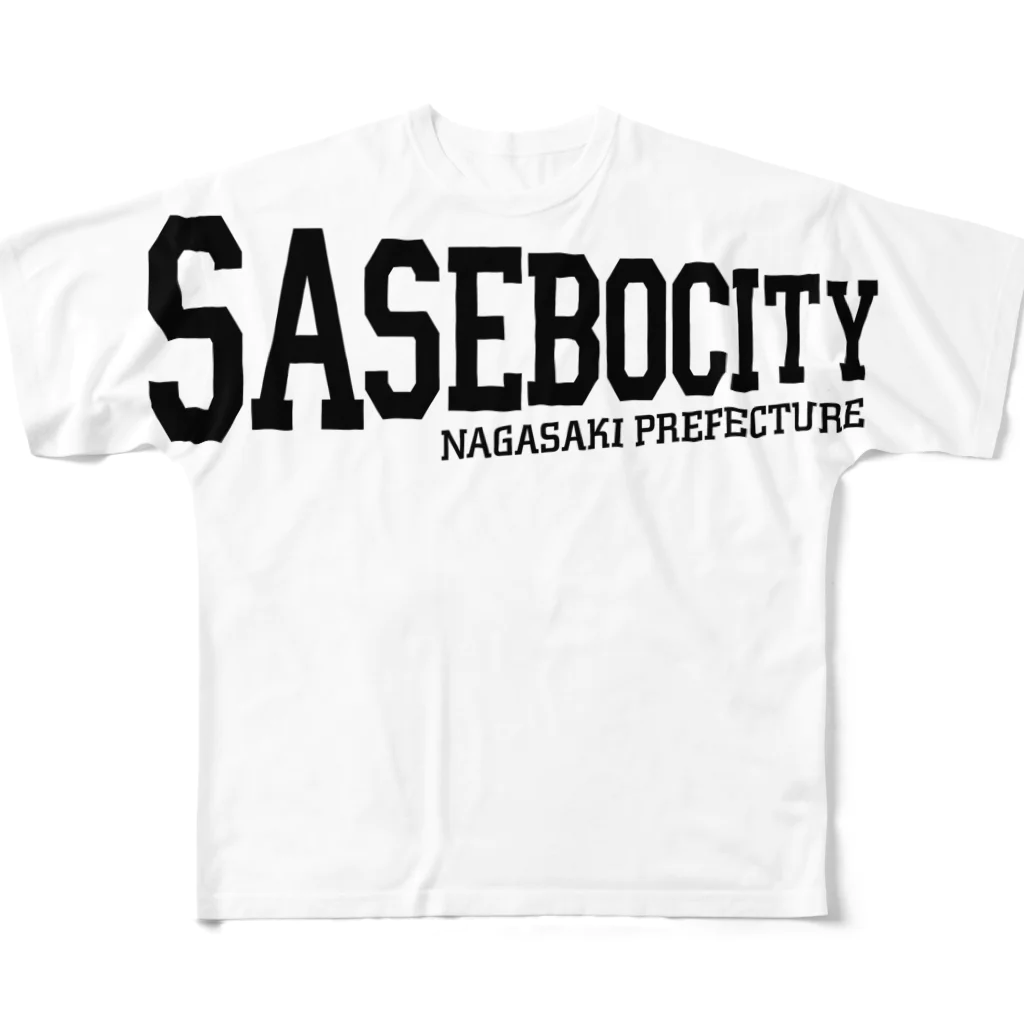 SASEBO CITY SHOPのサンダー....YYboue...?! All-Over Print T-Shirt