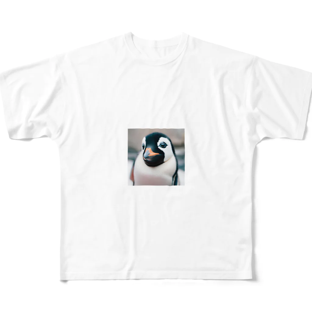 kiyoshi☪︎のペンギンくん(・⊝・) フルグラフィックTシャツ