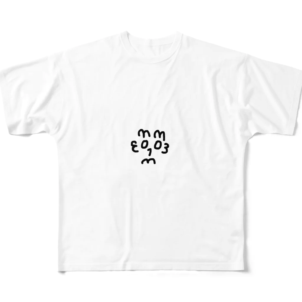 koja_laboの数字で顔作りました！パート3 フルグラフィックTシャツ