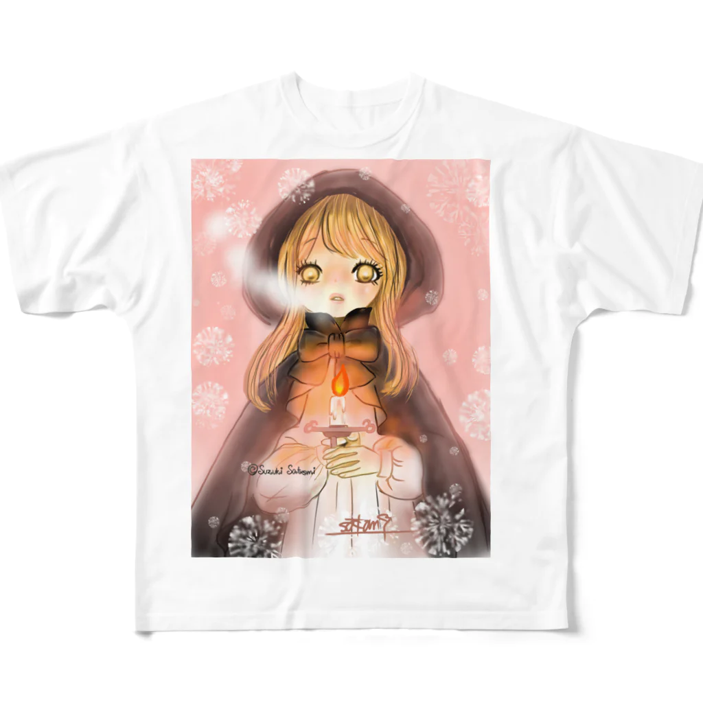 Suzuki Satomi の聖なる夜 All-Over Print T-Shirt