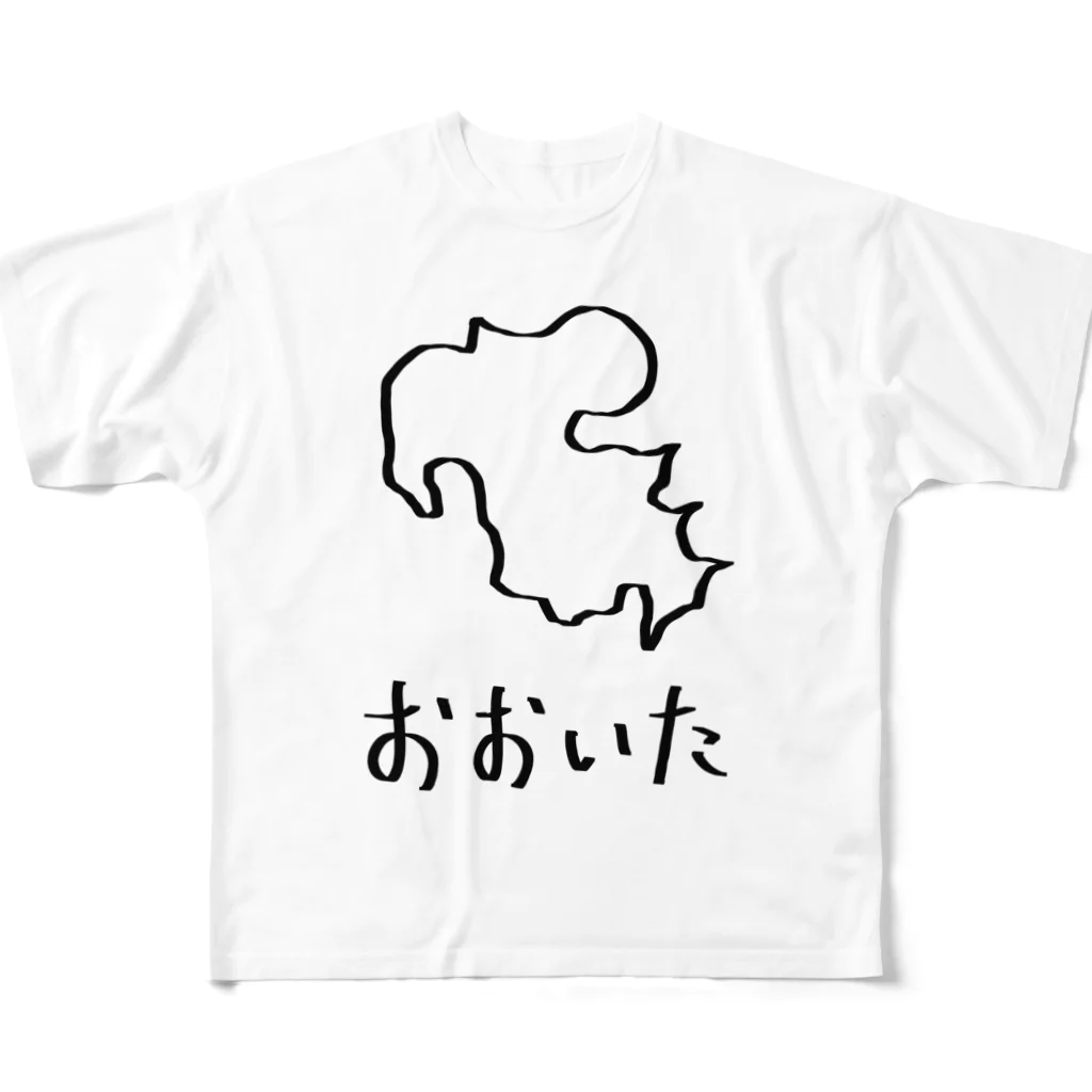 SIMPLE-TShirt-Shopのおおいた フルグラフィックTシャツ