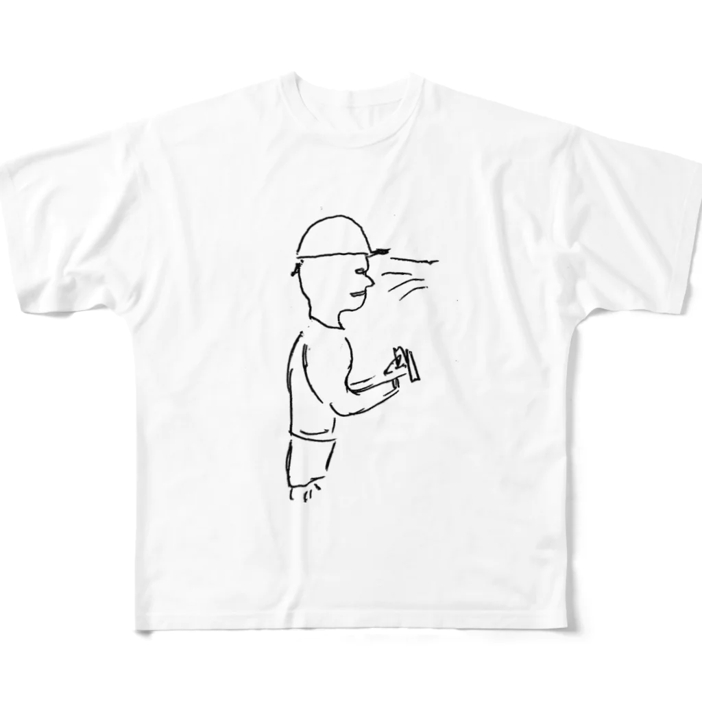 コンビニ行く程度屋の働らくお兄さん All-Over Print T-Shirt