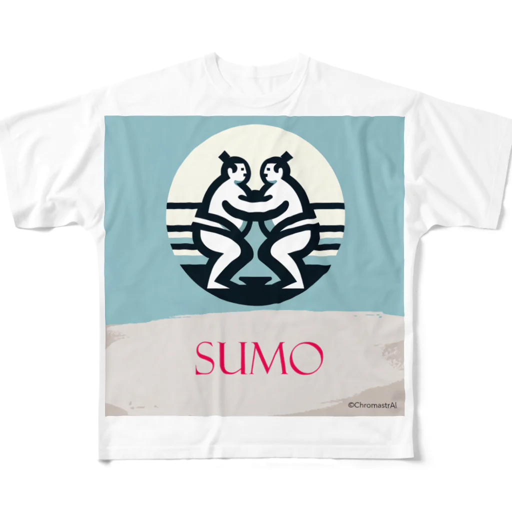 ChromastrAlのSUMO フルグラフィックTシャツ