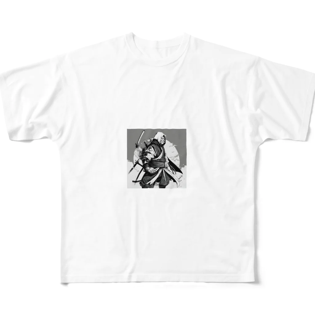 にんにんにんじゃのベテラン忍者のグッズ All-Over Print T-Shirt