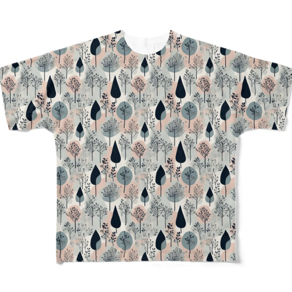 akn_suzuriの北欧柄アイテム All-Over Print T-Shirt