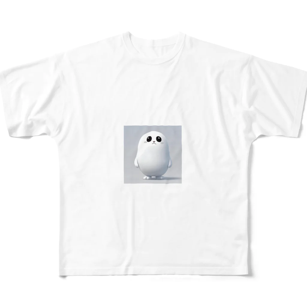 ブサカワ二頭身アニマルくんのブサカワ二頭身アニマル3 All-Over Print T-Shirt