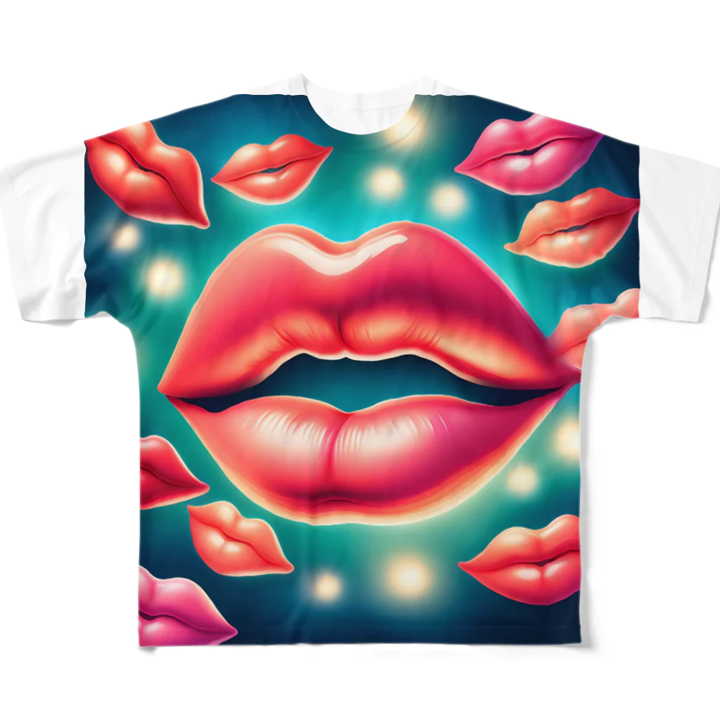 　Mtスペースの唇 All-Over Print T-Shirt