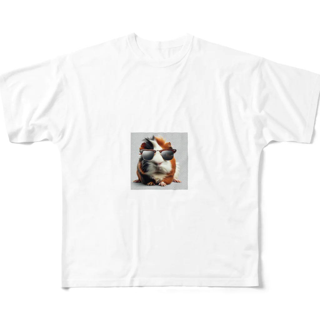 ふわりんごカフェのグラサンモルモットくん All-Over Print T-Shirt