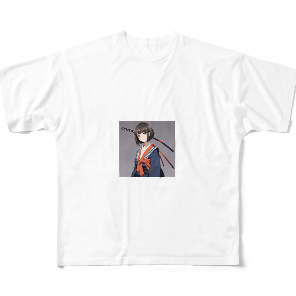 中原ひろふみのSAMURAI女史 All-Over Print T-Shirt