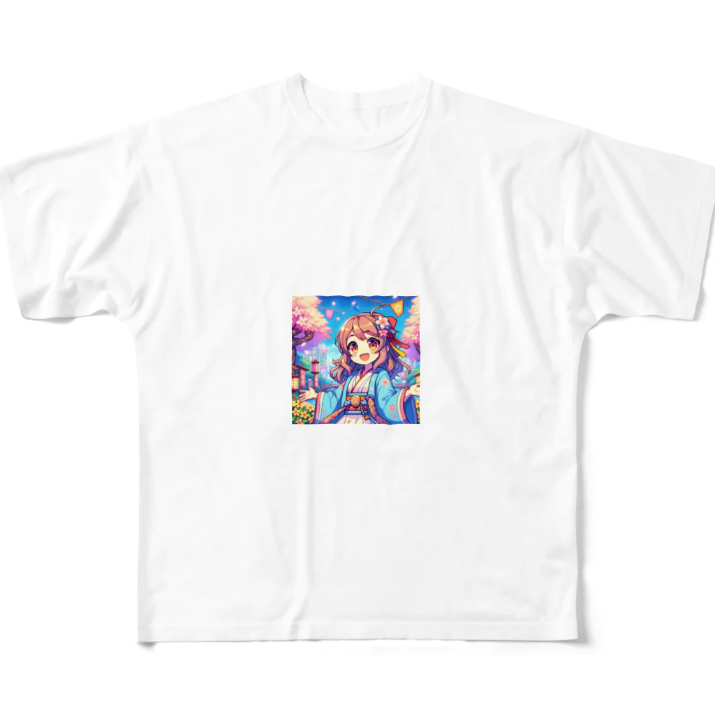 PiXΣLのColorful girl / type1 フルグラフィックTシャツ