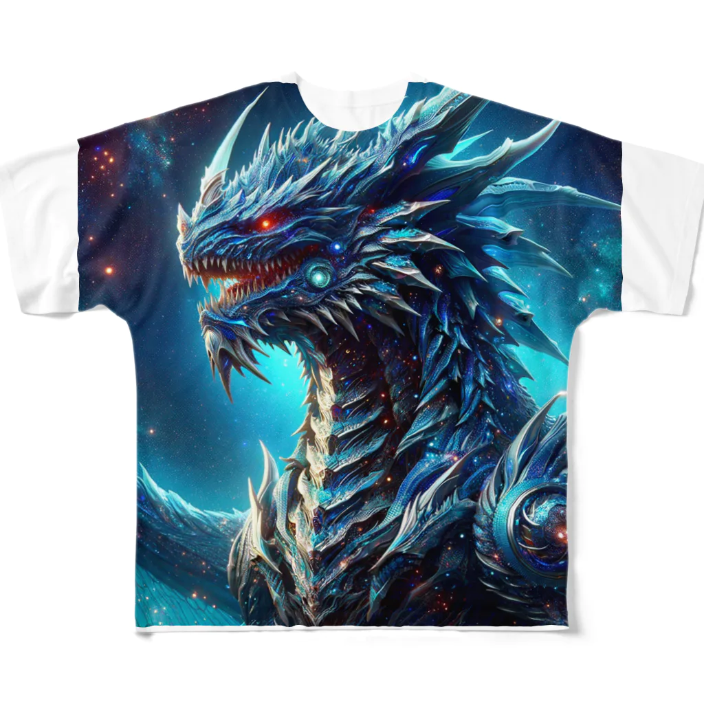 新参者の海の王者 フルグラフィックTシャツ