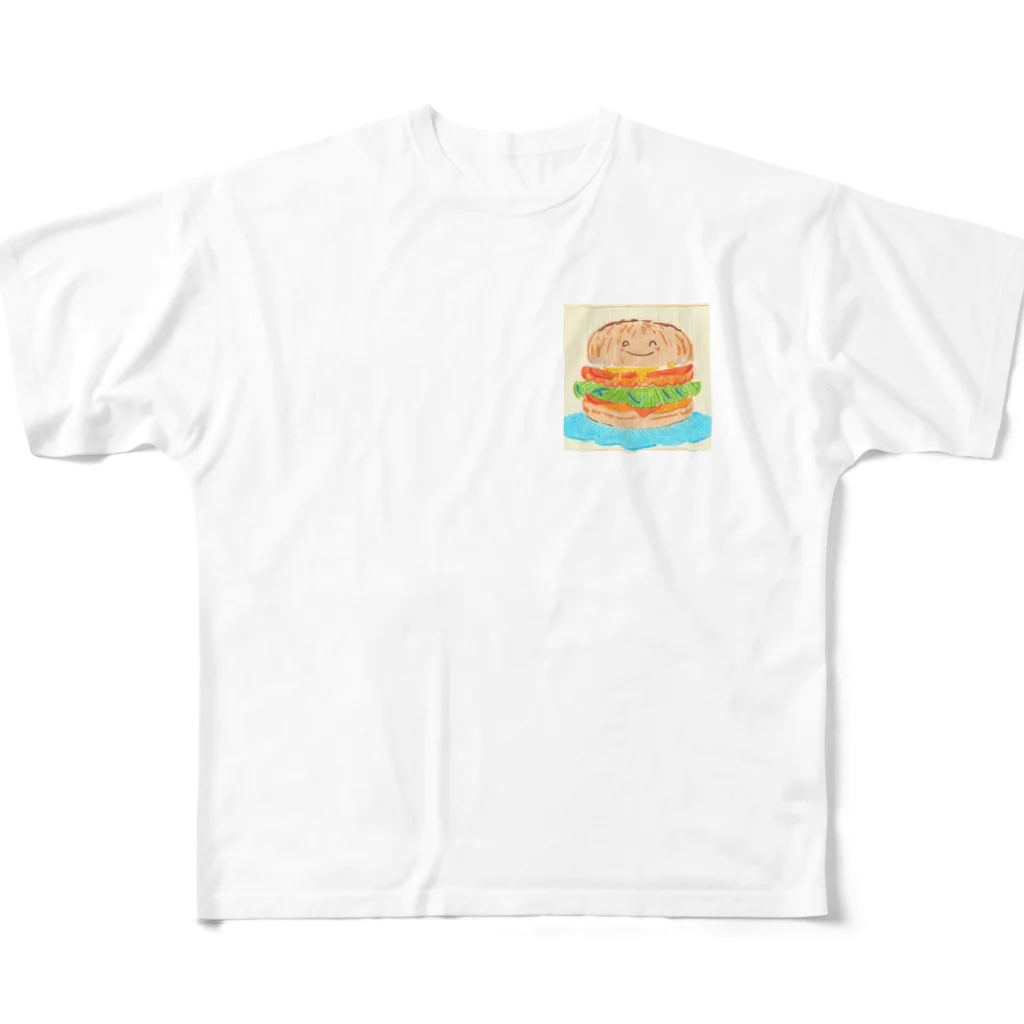 ユンズローズのバーガーくん All-Over Print T-Shirt