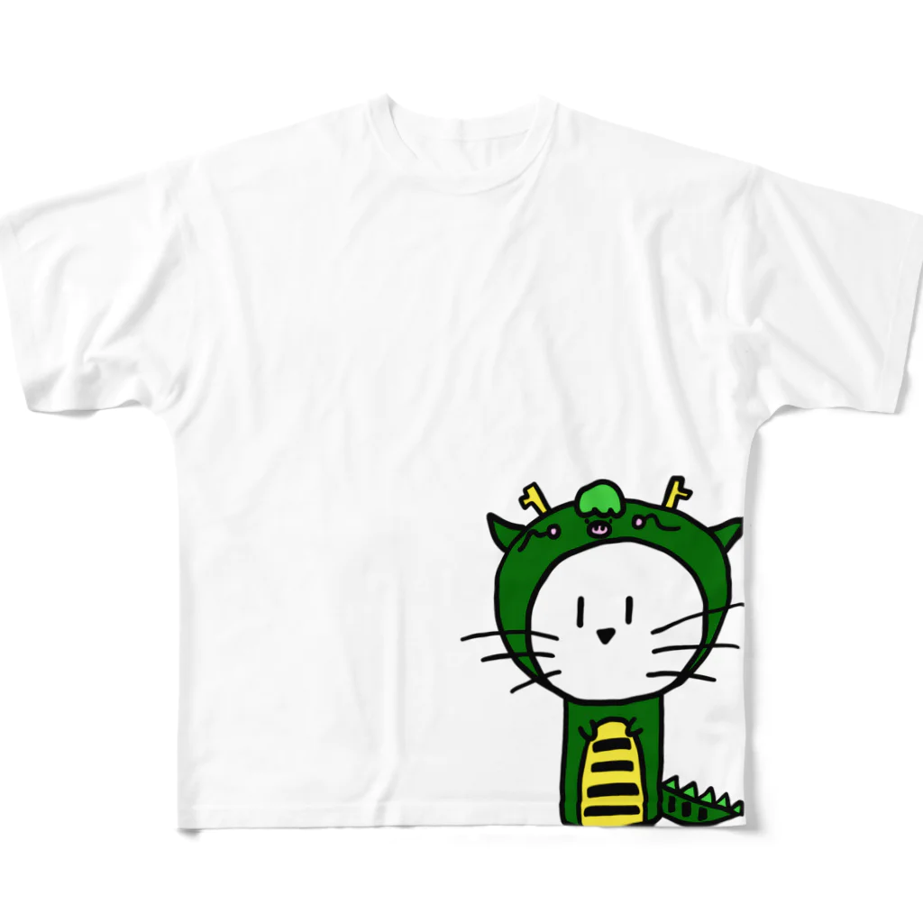 ねこ日和のねこ日和（辰） All-Over Print T-Shirt