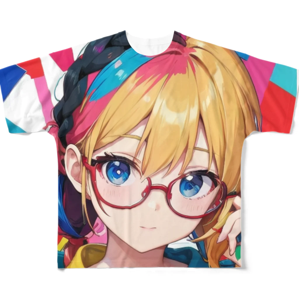 po65_hnの「えぇあい　みずほちゃん」シリーズ フルグラフィックTシャツ