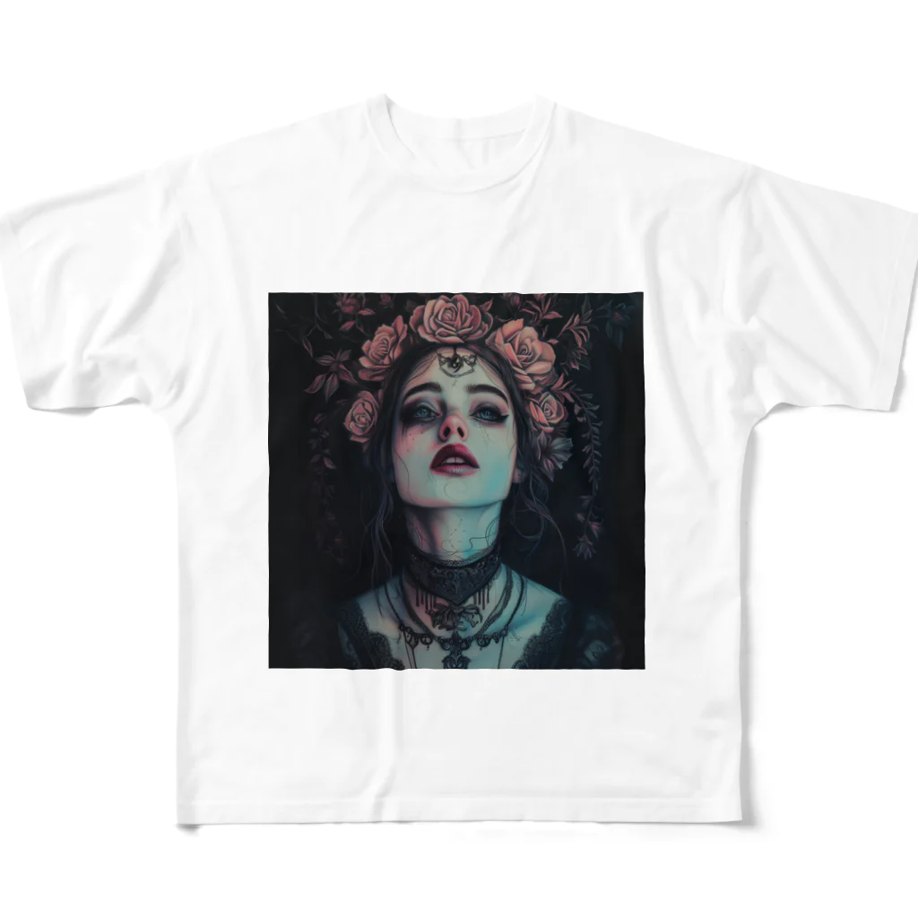 1ToshizoのEnchanted Nocturne All-Over Print T-Shirt