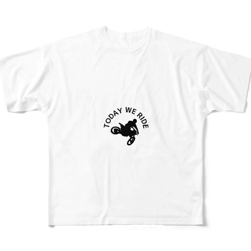 ライダーズのバイク好きのためのアイテム TODAY WE RIDE2 All-Over Print T-Shirt