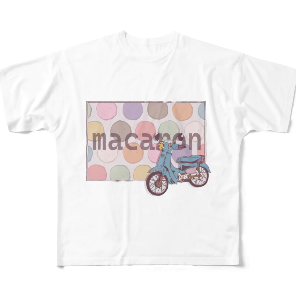 夜彩　-yasai-のsweets cab / macaron フルグラフィックTシャツ