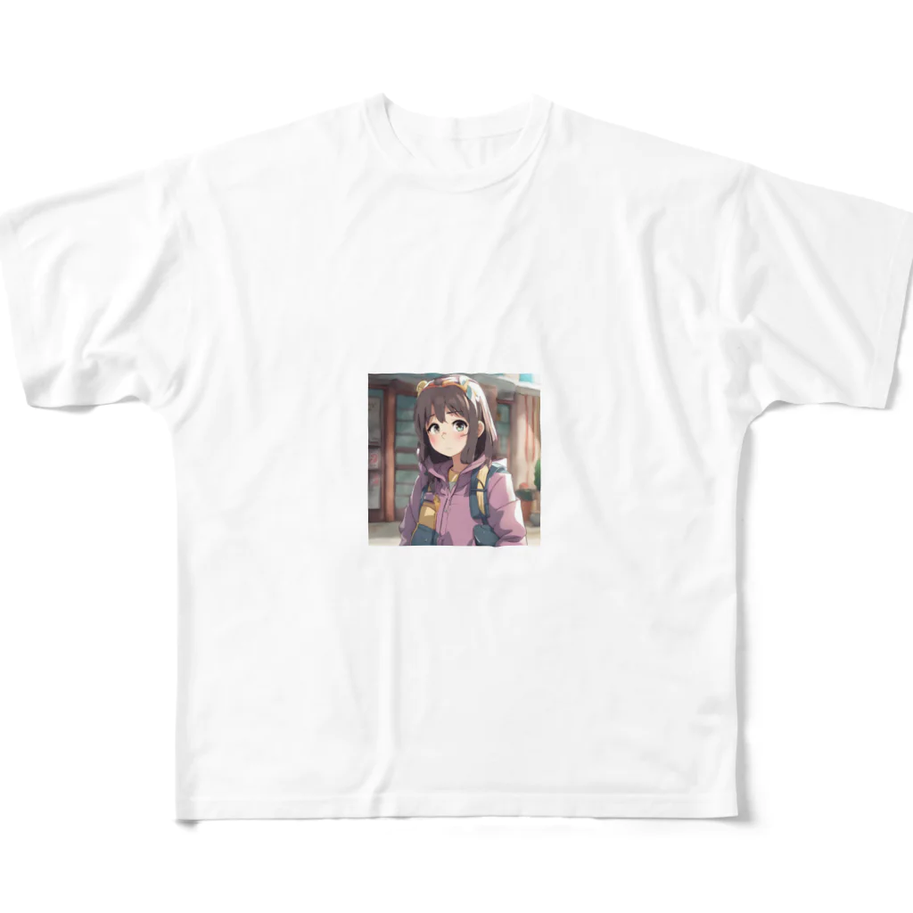 あるあるな゙店の山登り萌女子 All-Over Print T-Shirt