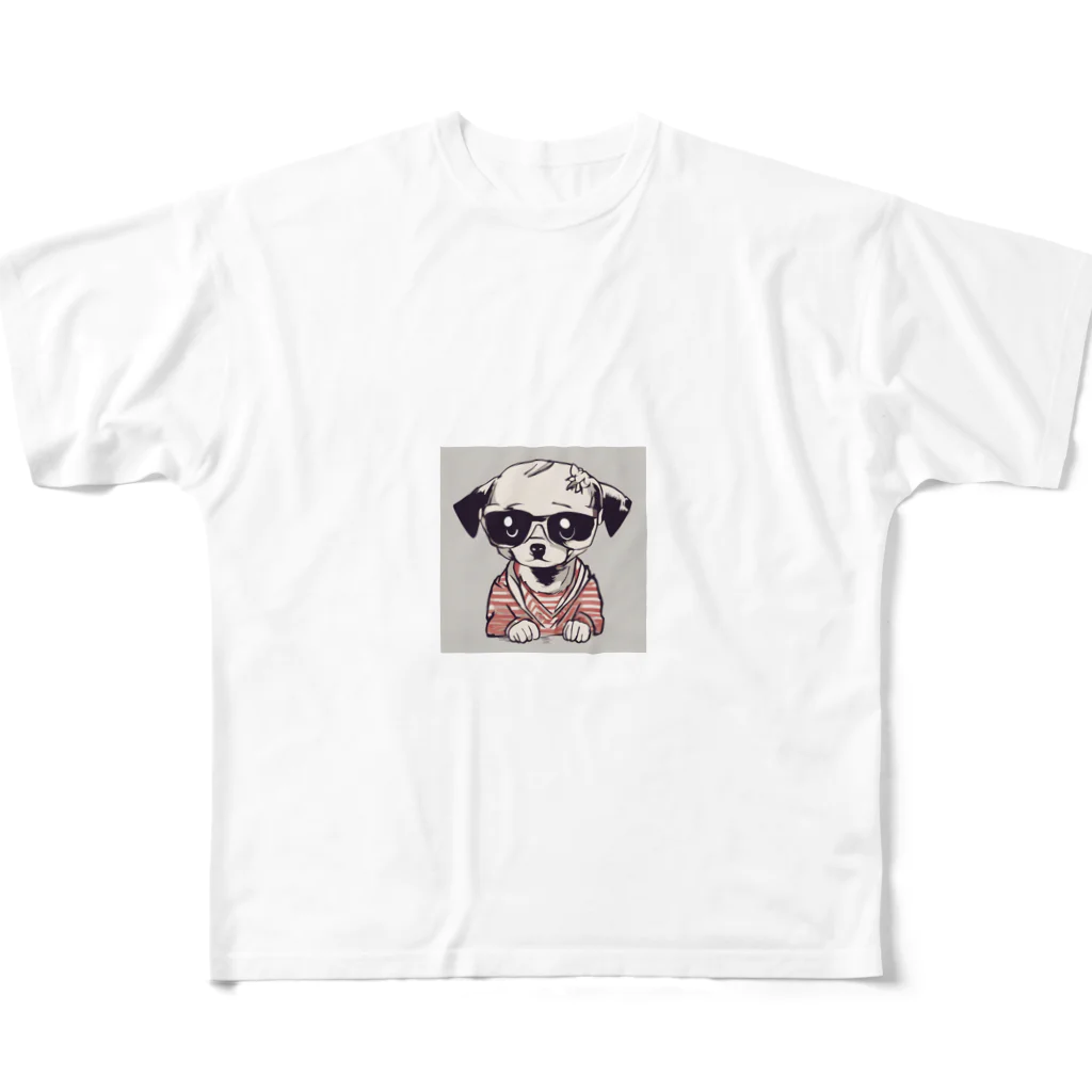 original-guzzmasaのブルドック All-Over Print T-Shirt