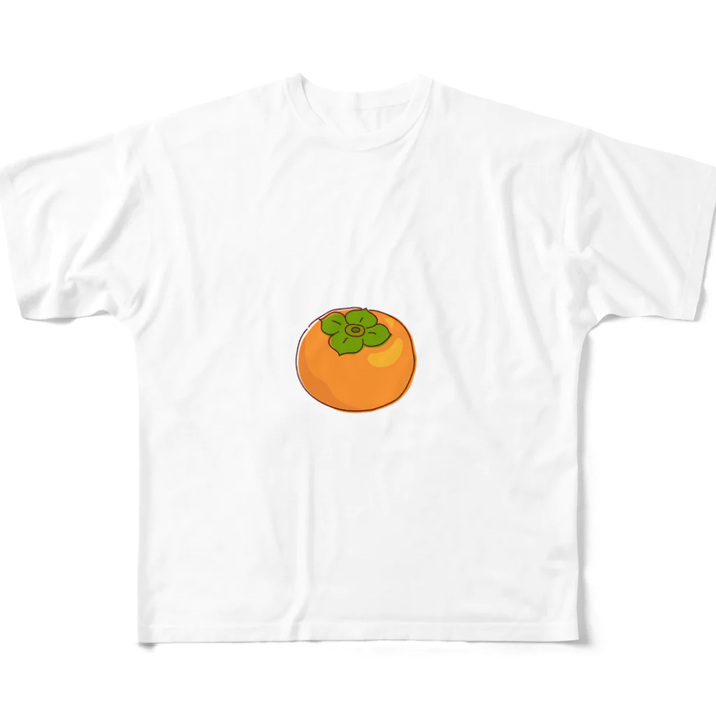 kudamono_fruits0730のかき All-Over Print T-Shirt